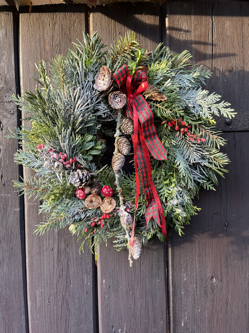 Adventní věnec na dveře — foto 1