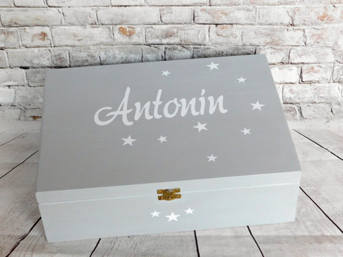 Personalizovaný box se jménem - barvy na výběr