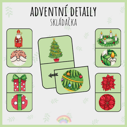 Adventní detaily, skládačka