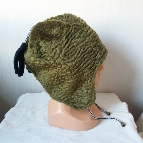 Čepice kožešinová na fleece, vel. 55-56