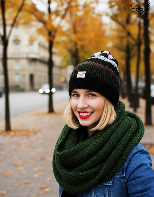 Jarní lehká hučka zbytková, pruhy 50%merino