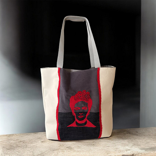 HandMade Vegan Kabelka Taška Frida Kahlo