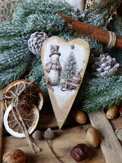 Vánoční srdíčko na zavěšení — foto 1