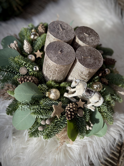 Adventní věnec “S dotykem luxusu”