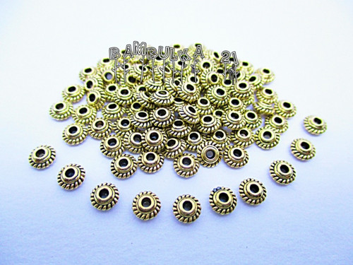 Kovový komponent - mezidíl - rondelka 5x3mm, 2ks