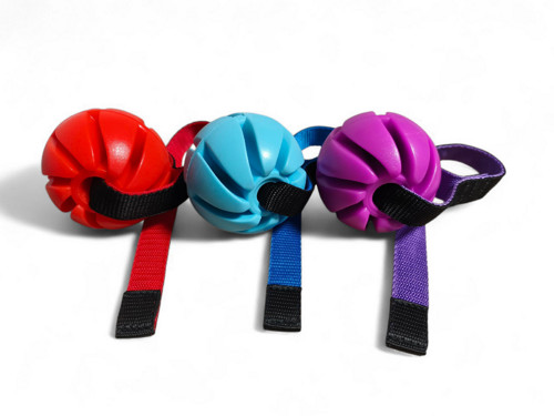 Vanilkový spirálový míček 7 cm s popruhem