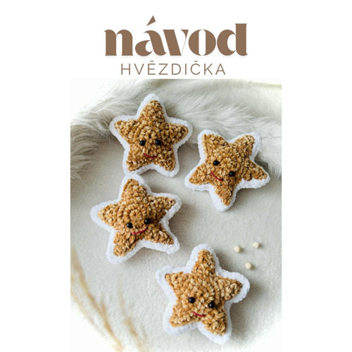 Návod na háčkovanou hvězdičku – PDF + videonávod