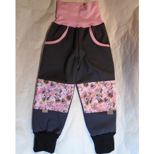 Dět. zimní softshell. kalhoty Minnie