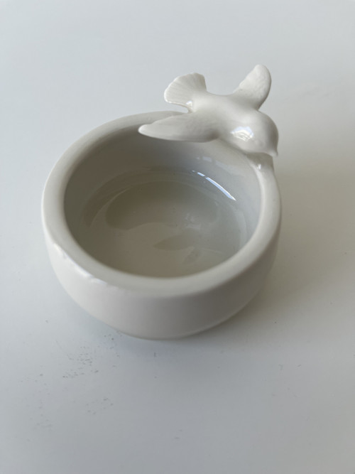 Porcelánový svícen /miska Ptáček