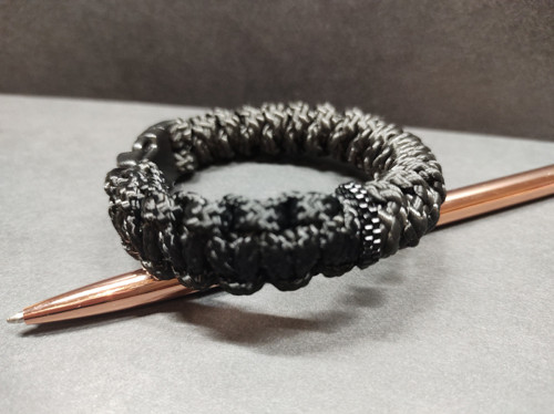 Paracord náramek Black & black