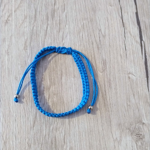 Shamballa náramek modrý