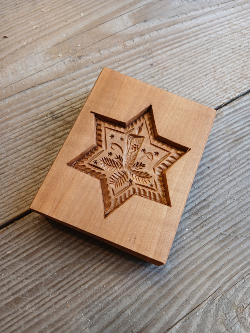 Dřevěná forma hvězdička 7x7cm