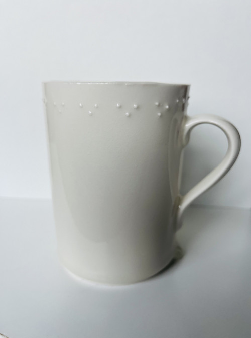 Porcelánový hrnek dekor+ stékance
