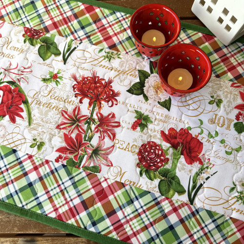 Christmas Blooms - běhoun