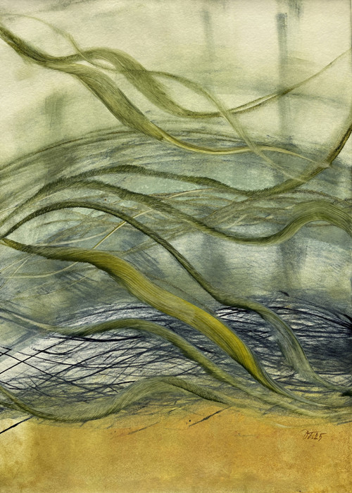 Enkaustika Bez tíže 50 x 70 cm