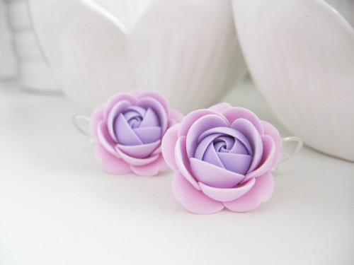 Viola Rosie, visací náušnice — foto 1