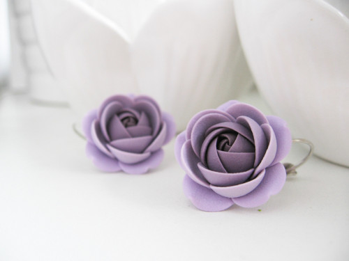 Pale Violette, visací náušnice — foto 1