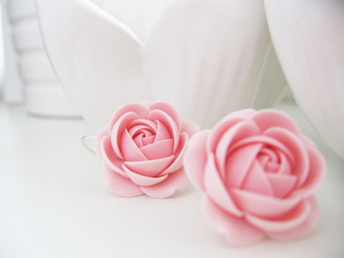 Coral Rose, visací náušnice