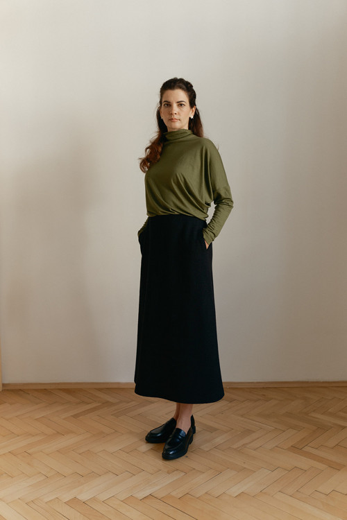 Merino sukně LANA/černá