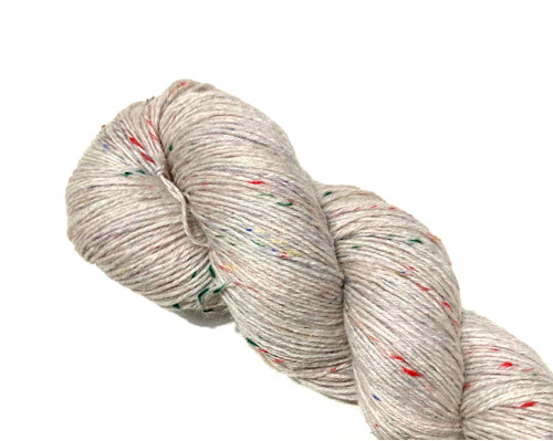 Ručně barvená ponožková příze Tweed - šedá