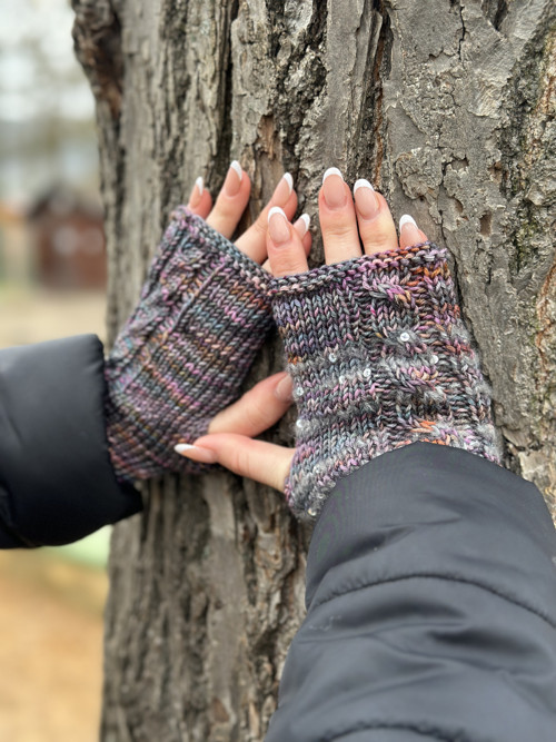 Bezprsťáky 100% merino se sw "Uspávání červánků"