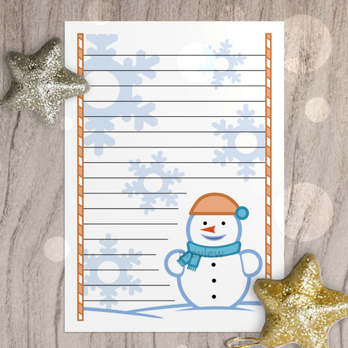 Vánoční dopis Cute snowman - baculko