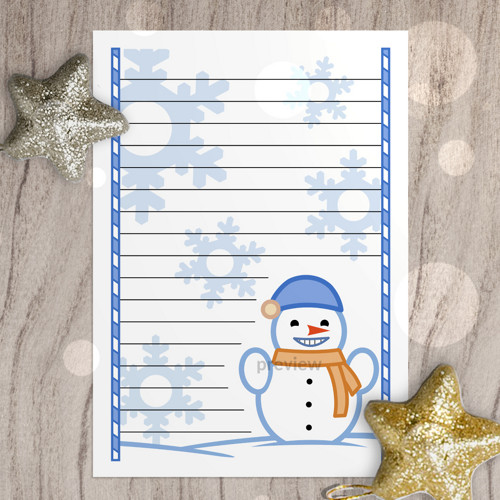 Vánoční dopis Cute snowman - veselý — foto 1