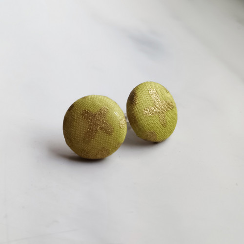 Třpytivé hvězdičky – buttonkové náušnice