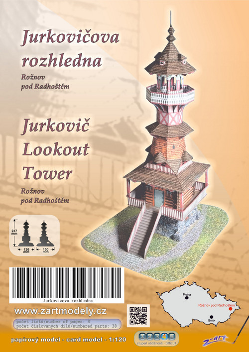Papírový model Jurkovičova rozhledna