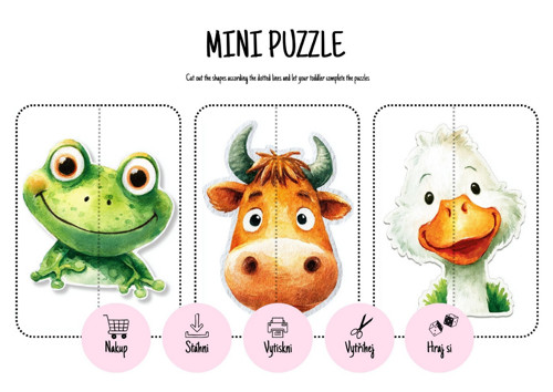 Montessori Busy Book Mini Puzzle