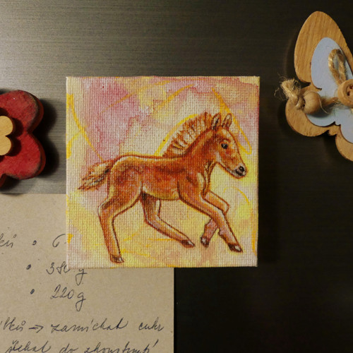 Mini magnetický obrázek - Hříbě — foto 1
