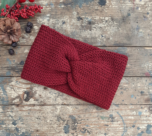Čelenka 50% merino... vínová