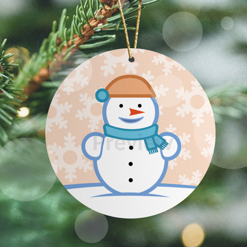 Vánoční ozdoba Cute snowman - baculko