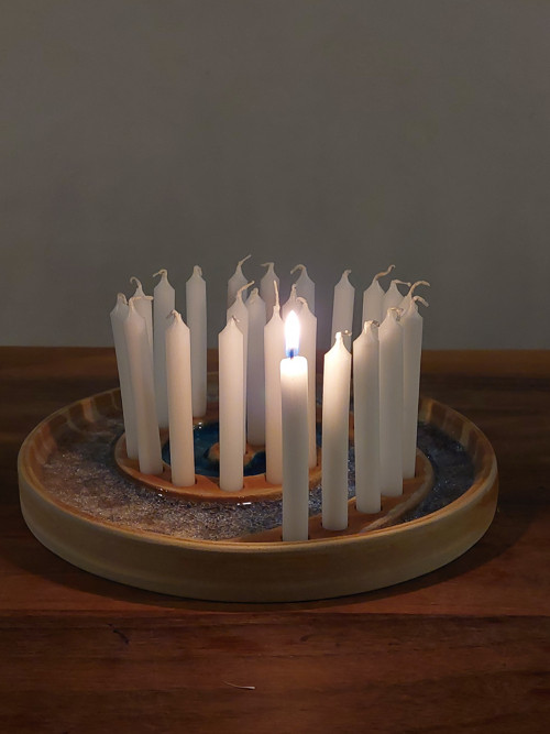 Adventní svícen spirála — foto 1
