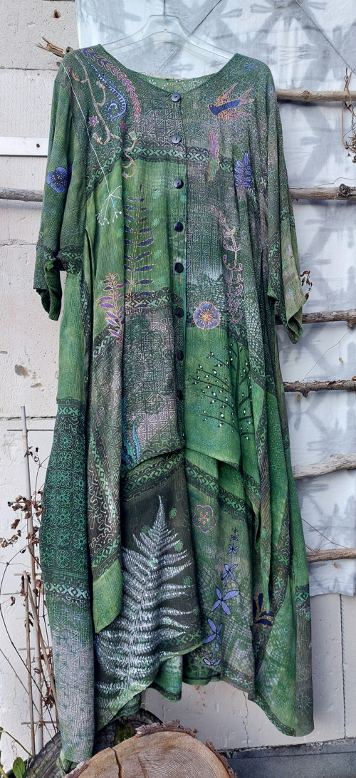 Zelené oversize šaty velikost 46-48 — foto 1