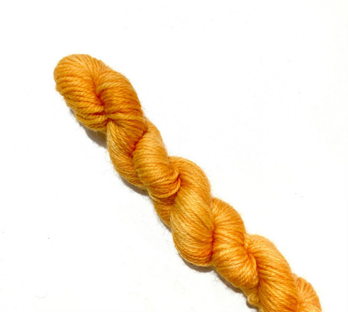 Mini přadeno ručně barvené ponožkové příze Orange