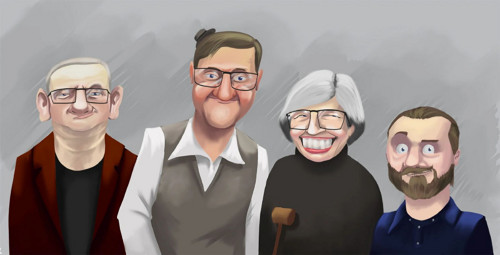 Skupinová ilustrace na míru - Styl 3, Rodinka