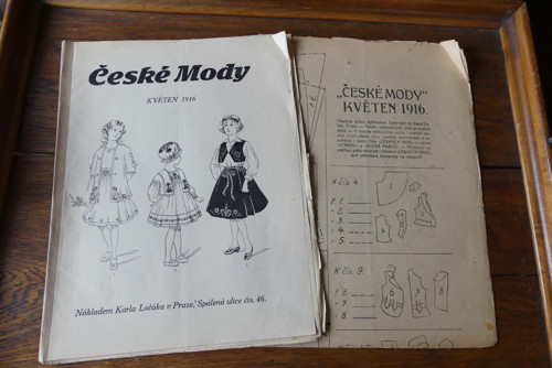 České mody...modní časopis květen 1916, střihy