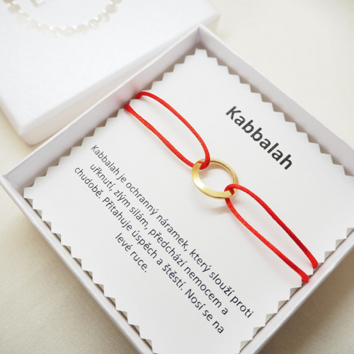 Kabbalah ochranný náramek – zlatá karma