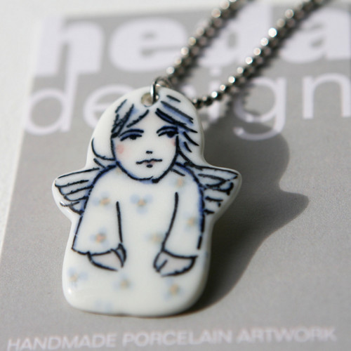 Anděl - porcelánový přívěšek — foto 1