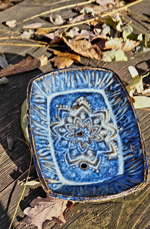 Modrá mandala klidu