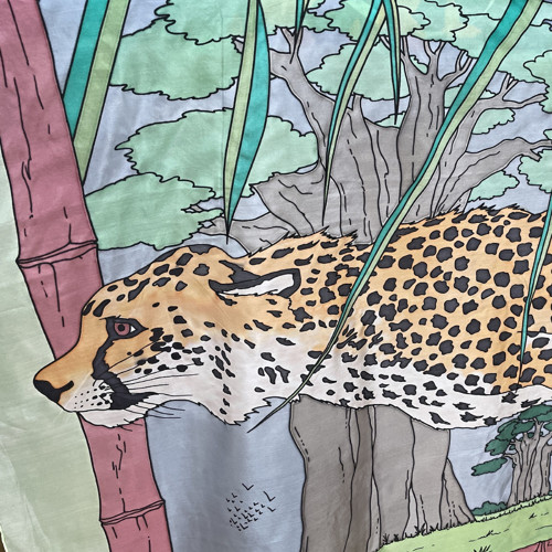 Gepard - hedvábný šátek