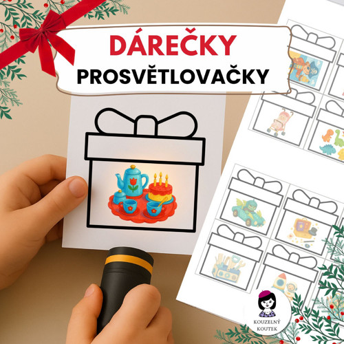 Vánoční dárky - prosvětlovací obrázky