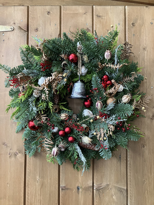 Adventní věnec na dveře — foto 1