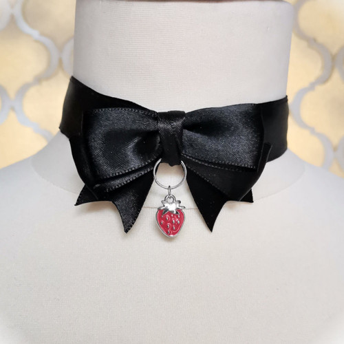 Choker Berry Bow černá