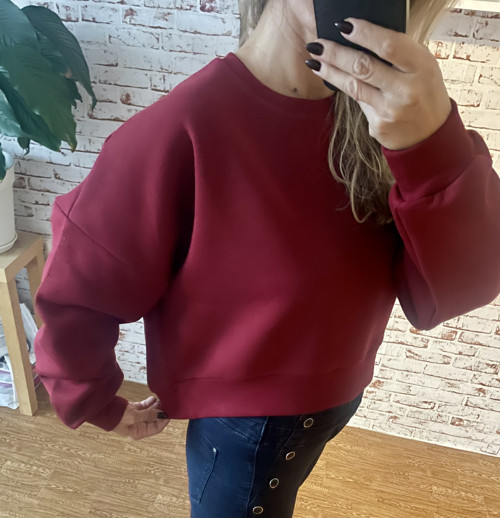 Oversize mikinka z teplákoviny