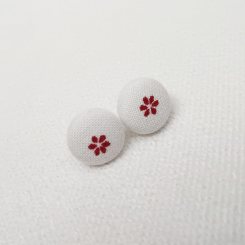 Mini kytičky – buttonkové náušnice