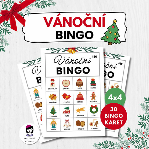 Vánoční bingo - hra pro děti | Vánoce|