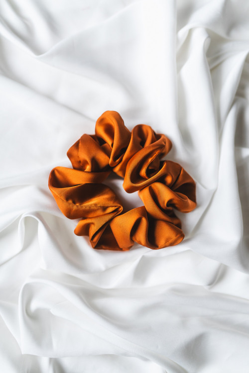 Hedvábná scrunchie "FOXY" — foto 1