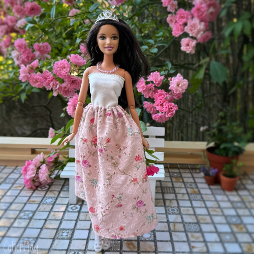 Princezna Barbie - Sada oblečení -růžová madeira 1